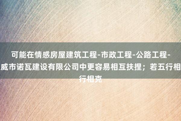 可能在情感房屋建筑工程-市政工程-公路工程-宣威市诺瓦建设有限公司中更容易相互扶捏；若五行相克